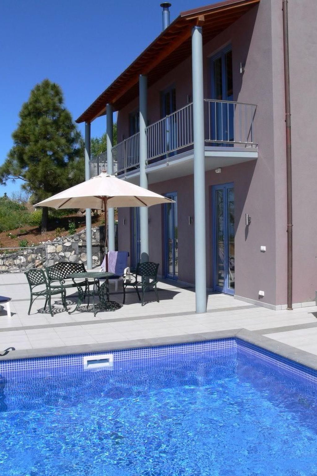 Villa d'architecte Tijarafe, piscine chauffée et vue océan - Photo 4