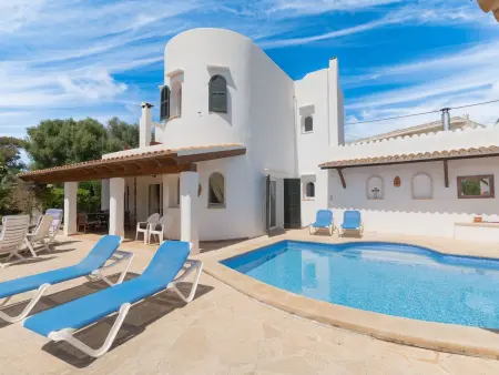 Location maison à Santanyí, Cristina Ferienhaus in Cala Dor mit Privatpool und Meerblick
