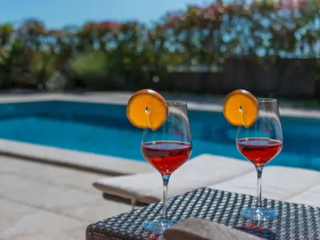 Villa avec piscine chauffée et vue mer à Pomer : photo 4
