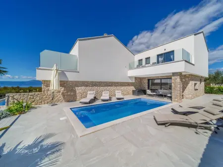 Villa Maria à Krk : piscine privée et vue mer : photo 6