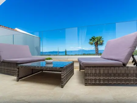 Villa Maria à Krk : piscine privée et vue mer : photo 31