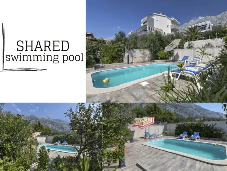 Location appartement à Makarska, Wunderschöne Wohnung in Zelenka mit Gemeinschaftspool