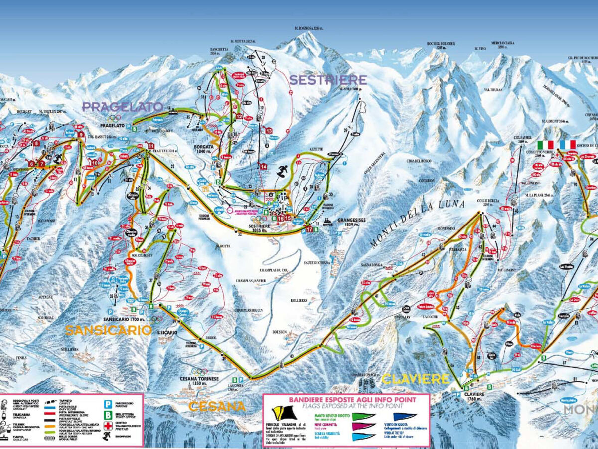 Appart. Olympic Village Sestriere, vue vallée - Photo 27