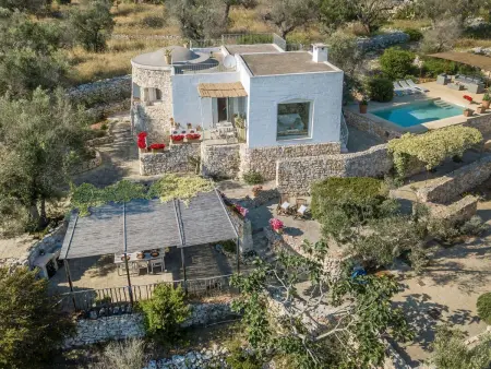 Location maison à Marina di Pescoluse, Villa mit Pool zur Alleinbenutzung, für 4 Personen, in der Nähe von Santa Maria