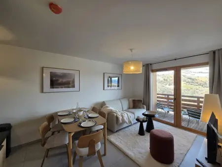 Location appartement à Valmorel, Appartement T2 neuf à Valmorel avec parking - 6 pers.