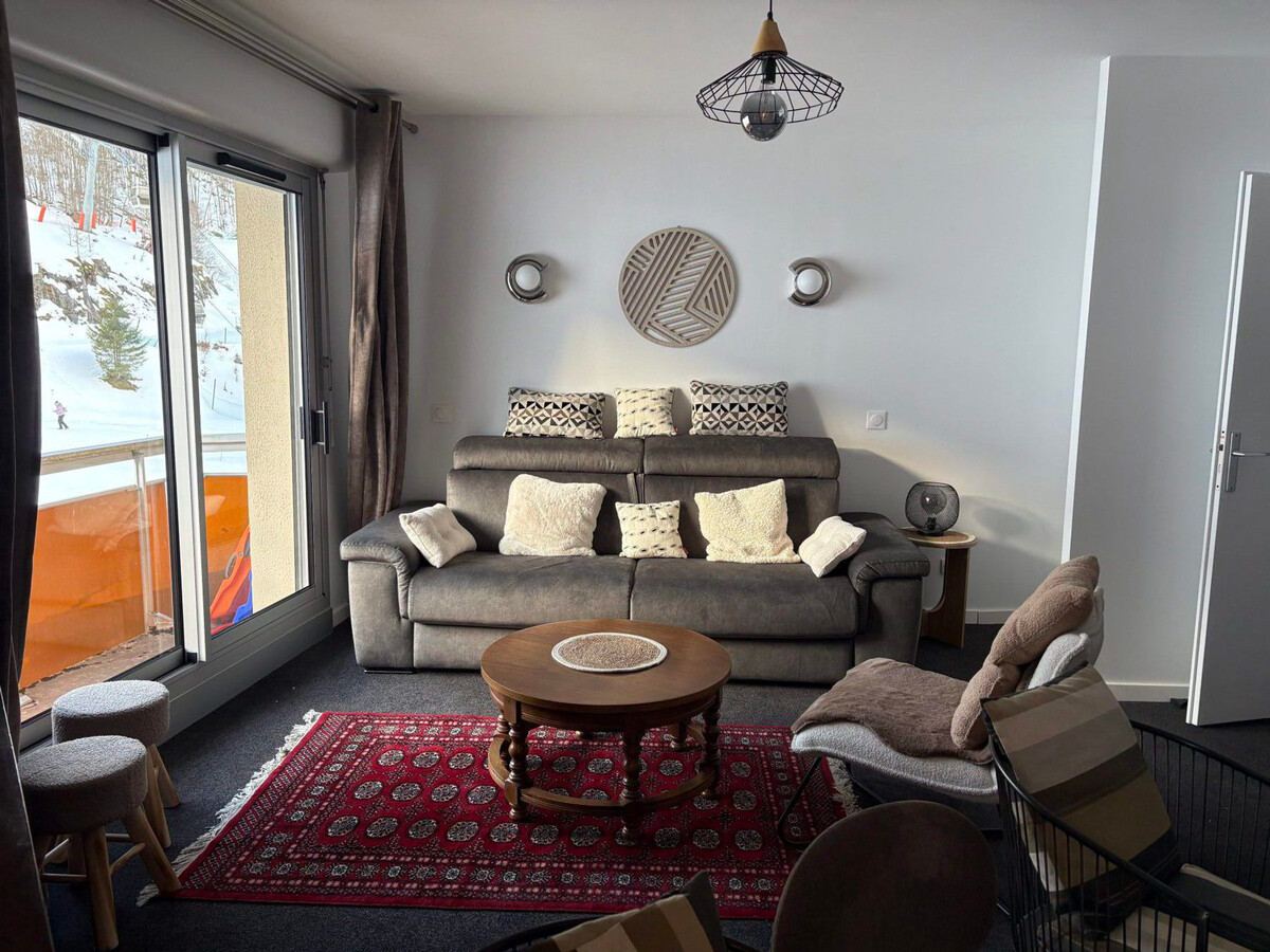 Appartement 8 pers Gourette, balcon sud, vue pistes - Photo 1