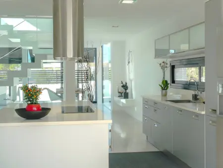 Villa moderne Son Serra de Marina, vue mer et piscine : photo 9