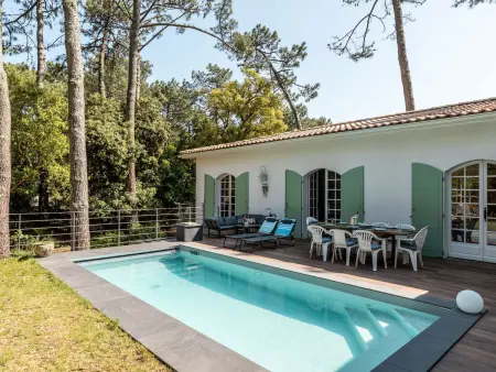 Location villa à Lège Cap Ferret, Villa charmante à La Vigne avec piscine