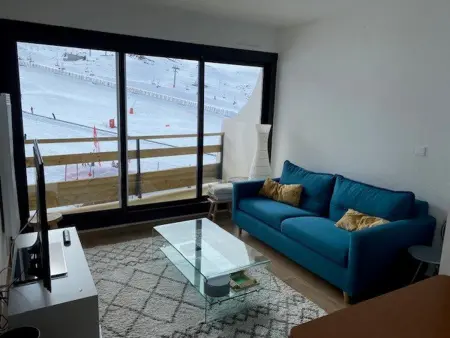 Location appartement à Arette, Arette: Appartement 6 pers, accès pistes, parking, balcon