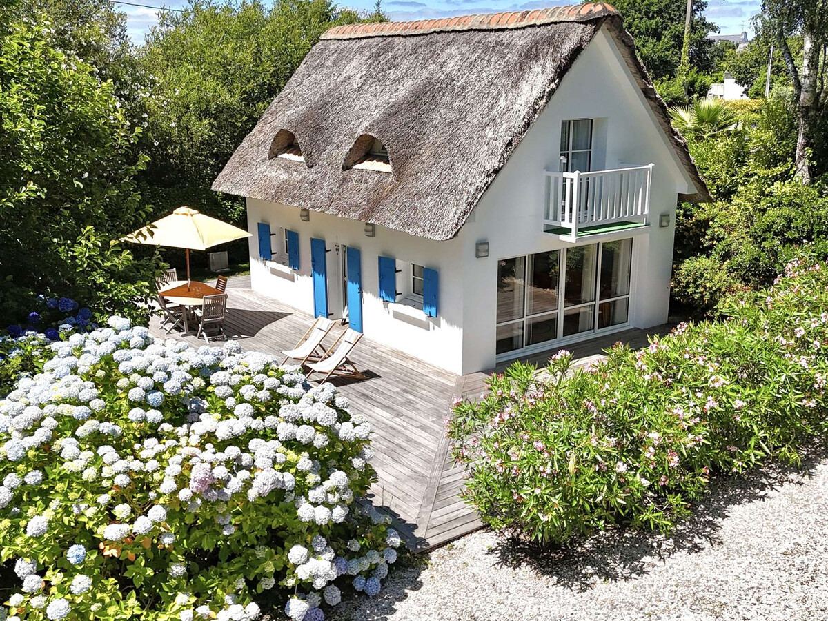 Maison bretonne typique 3* avec toit de chaume à Fouesnant - Photo 1