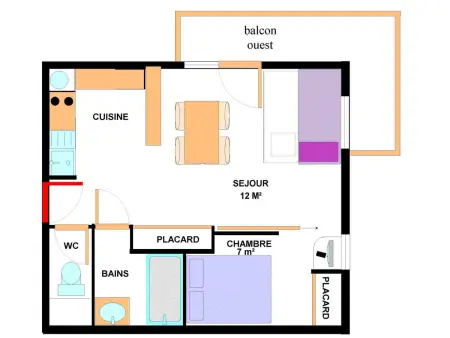 Appartement 4 pers Termignon, accès direct aux pistes : photo 6