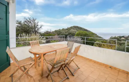 Maison 3 chambres vue mer à Farinole, terrasse panoramique : photo 10