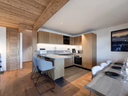 Appartement 8 pers. La Rosière, terrasse sud et parking électrique : photo 6