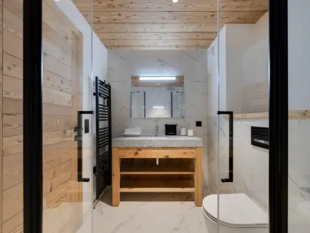 Appartement 8 pers. La Rosière, terrasse sud et parking électrique : photo 14