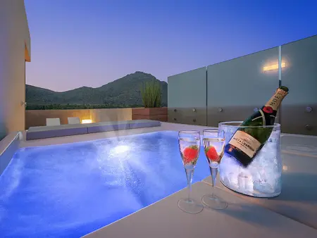 Appartement moderne 50 m² avec piscine, vue montagne : photo 11