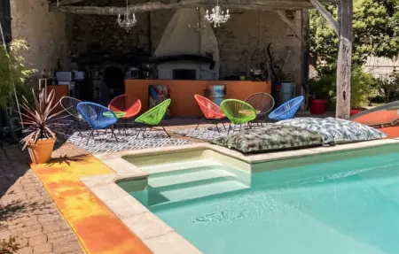 Location maison à Sieurac, Longère Authentique piscine