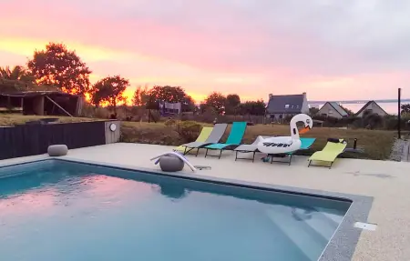 Maison 8 chambres piscine chauffée et vue mer à Lanvéoc : photo 6