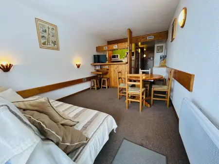 Studio cabine 5 pers. 28 m² aux pieds des pistes, Les Arcs 1800 : photo 3