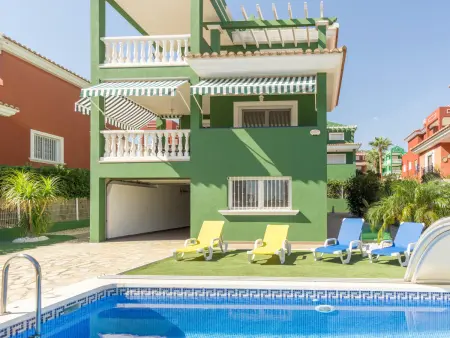 Location maison à Peniscola, Grande Villa privada, 4 dormitorios , 3 baños, aire acondicionado , piscina, Wifi