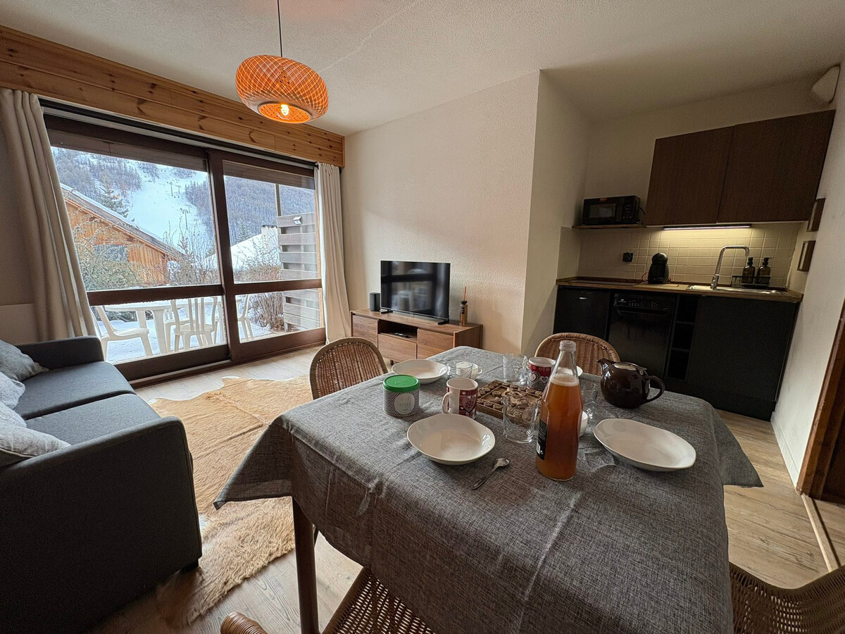 Studio 4 personnes avec terrasse Sud à Serre Chevalier - Photo 3