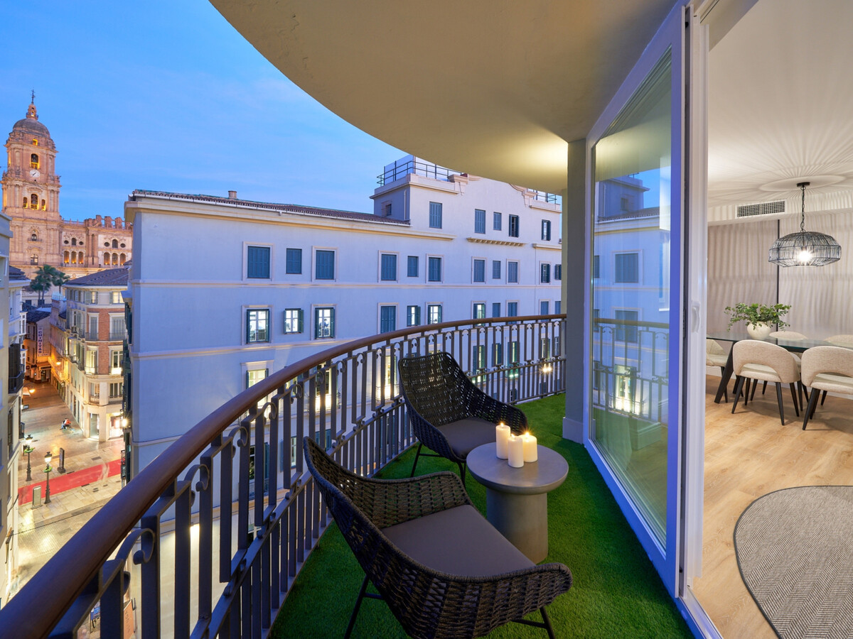 Appartement 4 chambres, terrasse vue cathédrale à Málaga - Photo 14