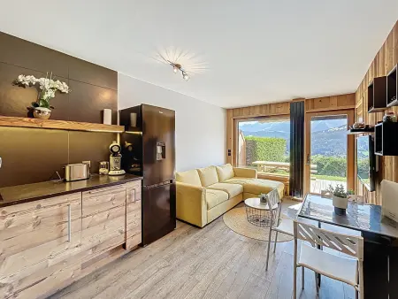 Location appartement à Combloux, Appartement 2 pièces avec coin montagne, parking, vue Mont Blanc