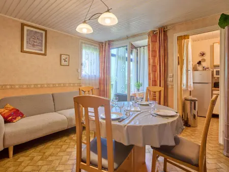 Location appartement à BARBOTAN , T2 bis lumineux avec Véranda et Wifi, 4 Pers.