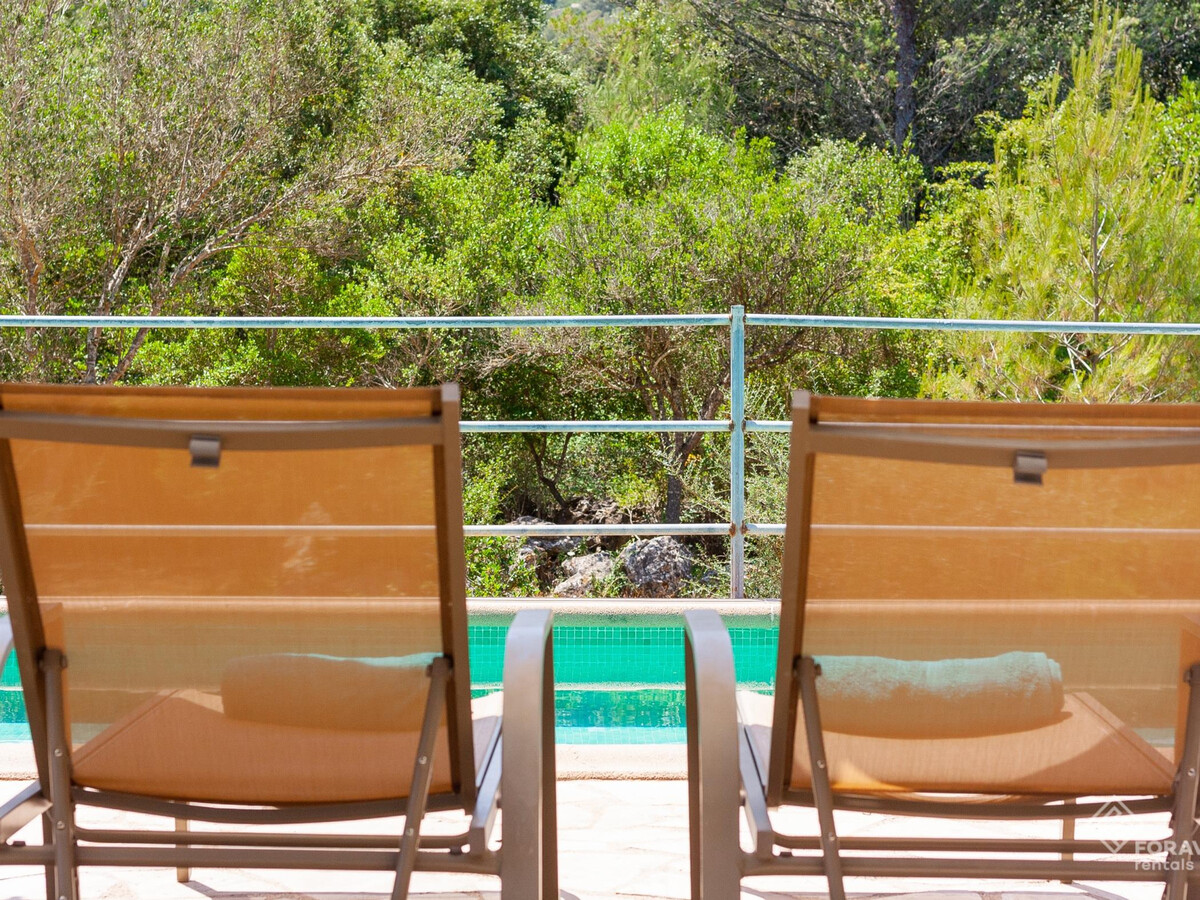 Villa rustique Campanet : piscine, jardin et vue Serra Tramuntana - Photo 6