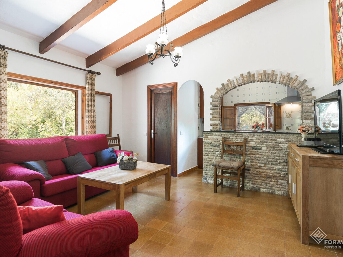 Villa rustique Campanet : piscine, jardin et vue Serra Tramuntana - Photo 13