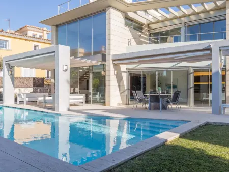 Villa d'architecte vue mer à Llucmajor, piscine et salle de sport : photo 2