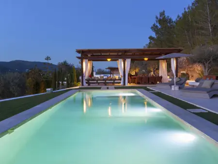 Location villa à Santa Eulària des Riu, Villa de luxe à Ibiza avec piscine privée