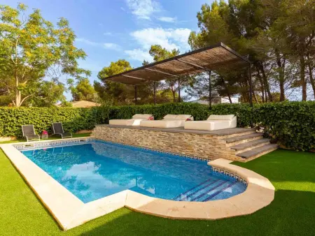 Location villa à Son Serra de Marina, Magnifique villa avec piscine privée et climatisation à Son Serra de Marina