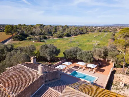 Location villa à Llucmajor, Villa rustique et calme à Llucmajor avec charme majorquin