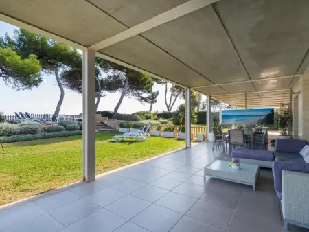 Location villa à Can Picafort, Villa neuve avec jardin et accès direct à la plage