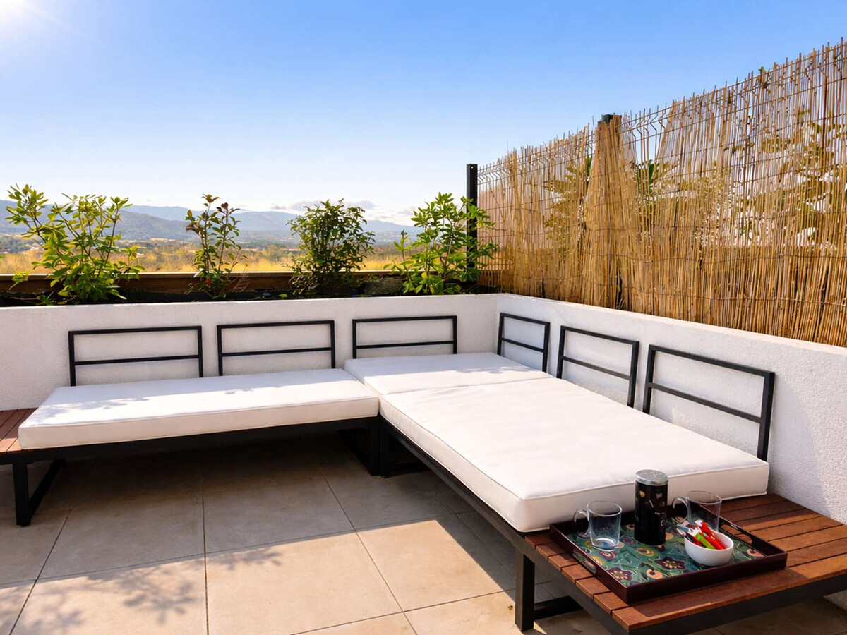 Appartement climatisé Cogolin, vue sur Grimaud - Photo 14