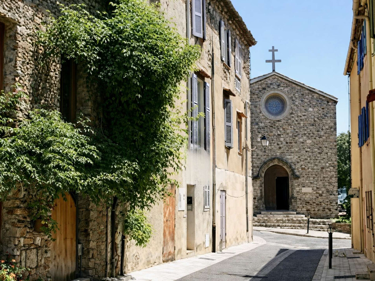 Appartement climatisé Cogolin, vue sur Grimaud - Photo 19
