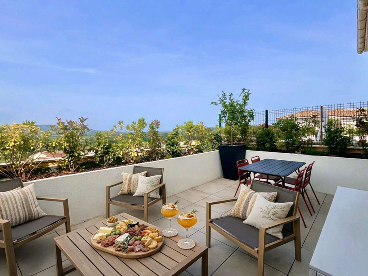 Appartement 2P climatisé à Cogolin, vue sur Grimaud - Photo 1