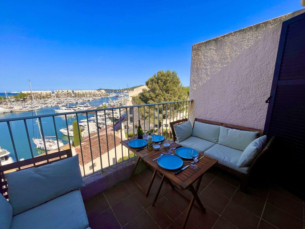 Studio 4 pers. terrasse vue marina à Cogolin - Photo 12