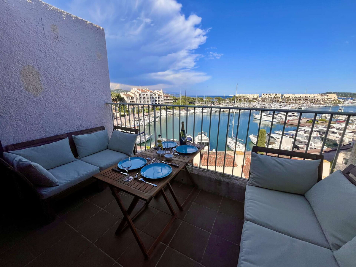 Studio 4 pers. terrasse vue marina à Cogolin - Photo 13