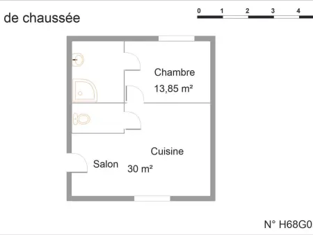 Gîte 2 pers. Merxheim, terrasse privée et parking : photo 12