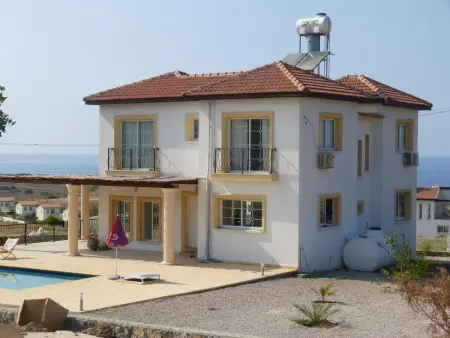Villa 4 chambres vue mer à Kyrenia, piscine privée : photo 31