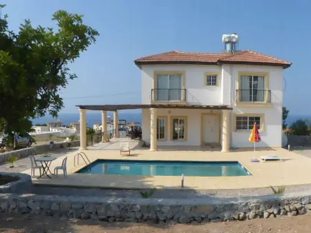 Villa 4 chambres vue mer à Kyrenia, piscine privée : photo 42