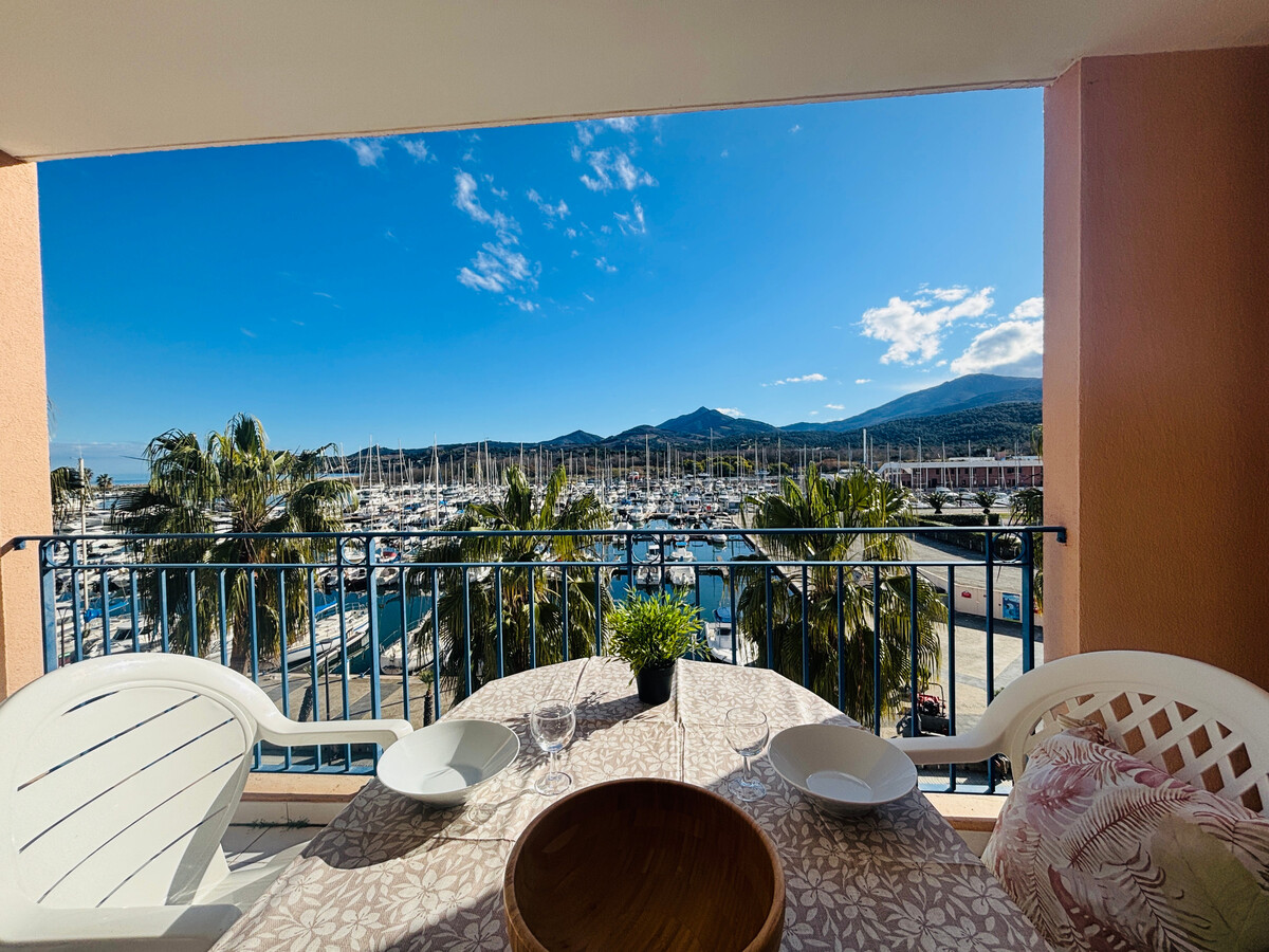 T2 avec cabine au port d'Argelès, terrasse sud vue mer - Photo 2