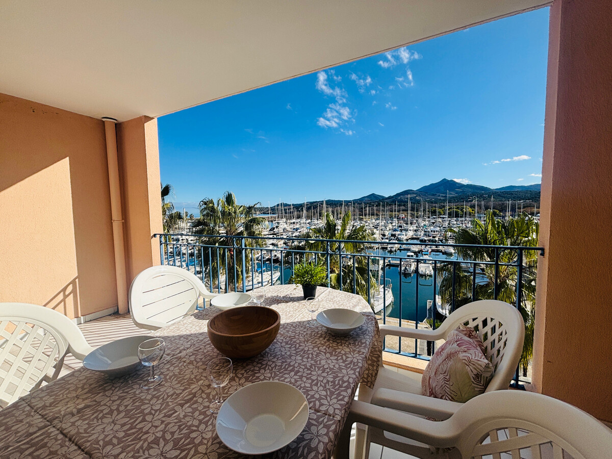 T2 avec cabine au port d'Argelès, terrasse sud vue mer - Photo 11