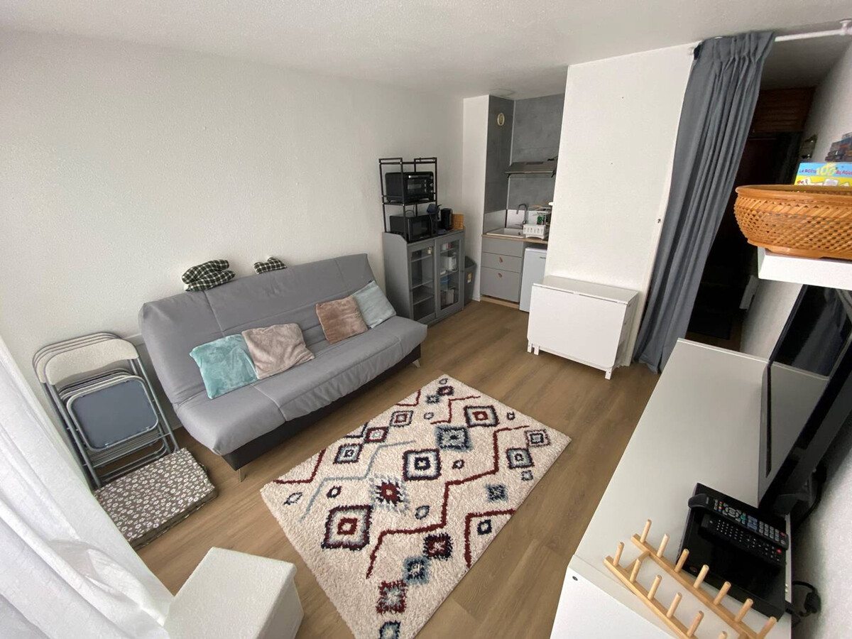Studio 4 pers. Arette, balcon pistes, parking gratuit - Photo 1