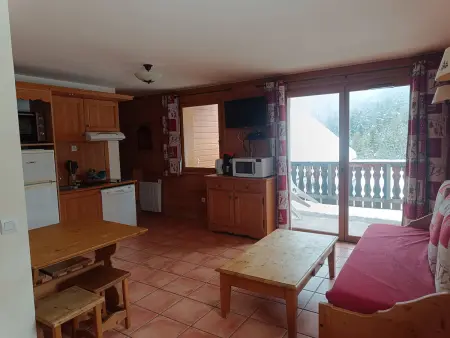 Studio 4 pers avec balcon et parking à Pra-Loup : photo 3