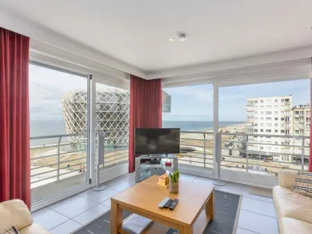 Appartement d'angle vue mer et casino, Middelkerke : photo 3