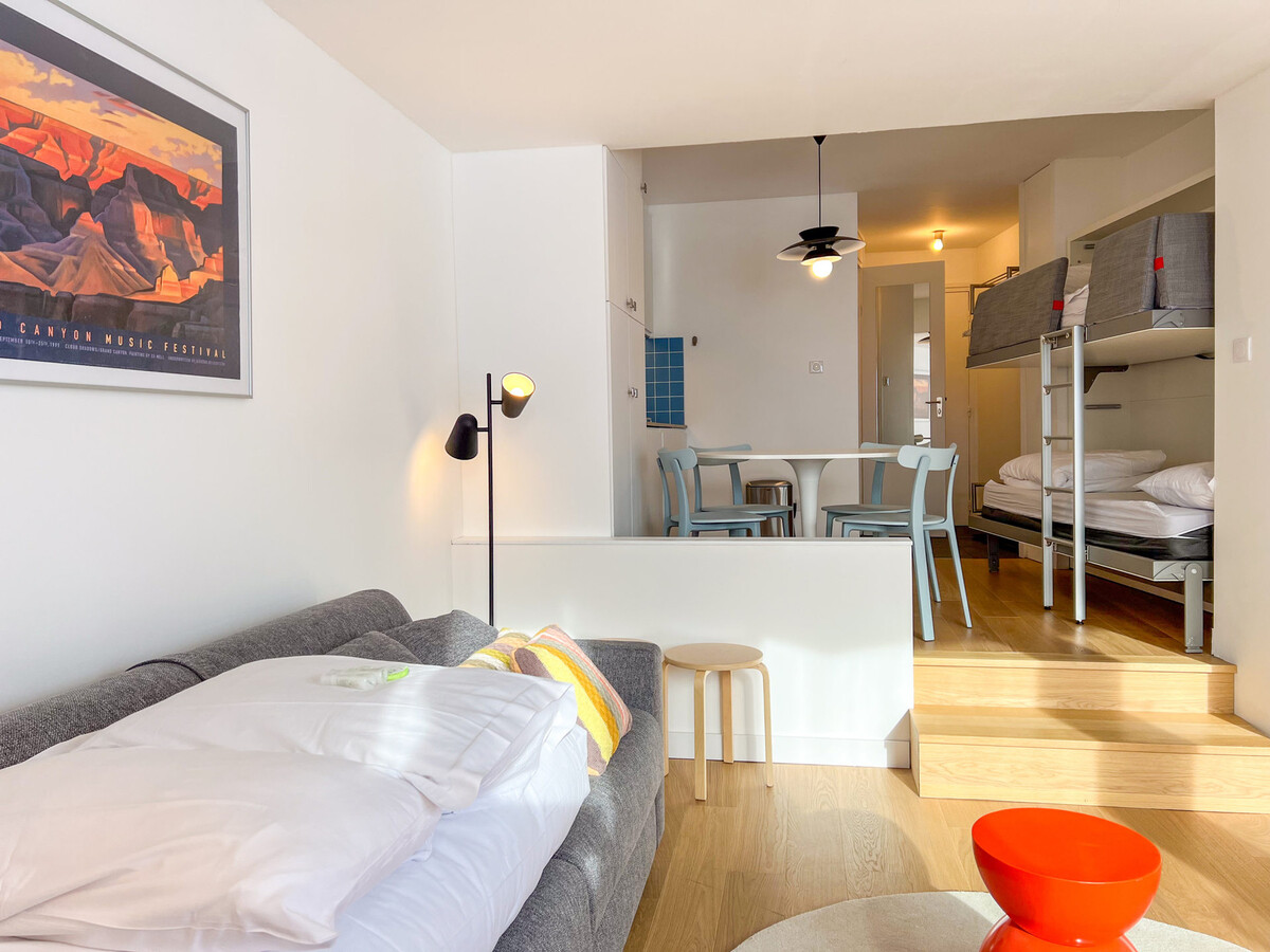 Studio rénové 28 m² balcon Sud, vue montagne Avoriaz - Photo 4