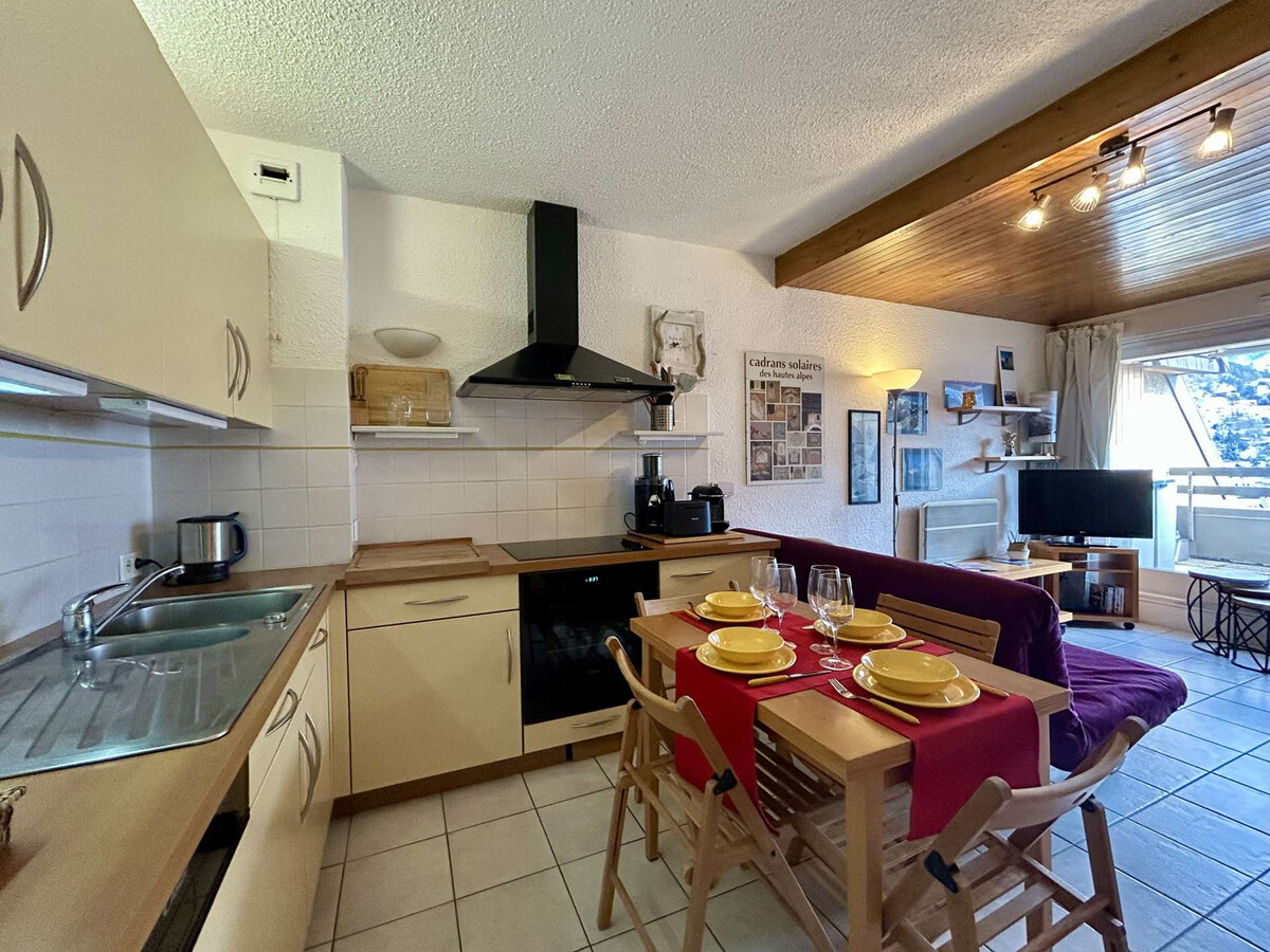Studio 4 pers. Briançon, vue fortifications Vauban - Photo 13