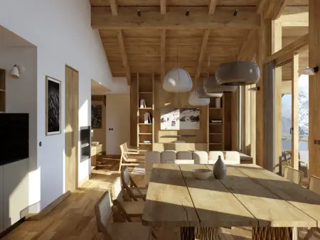 Location appartement à Huez, Appartement Luxueux Pieds des Pistes, 4 Chambres